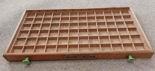 Small vintage wooden printers