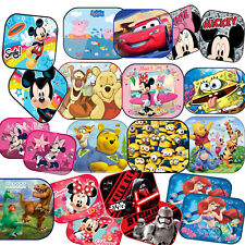 2x Disney Car Sun Shade UV Baby Children Kids Window Peppa Mickey Daisy Winnie 
