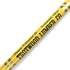 c1950s Trotwood OH Lumber Co Advertising Pencil Curtis Woodwork Celotex Ohio G36