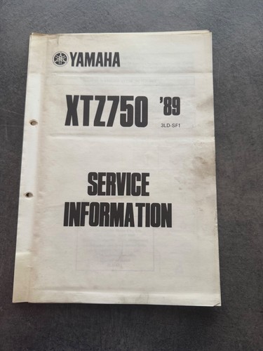 Yamaha xtz750 1989 workshop - yamaha,