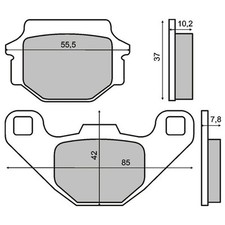 Rear Brake Pads TGB ATV