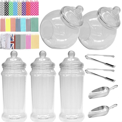 Plastic sweet jars large 2 - jars,