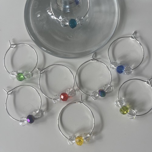 Wine glass charms - wine, set