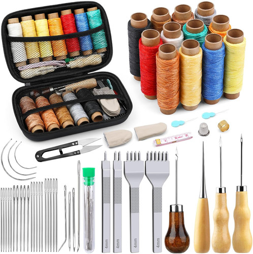 Leather sewing kit - leather, kit,