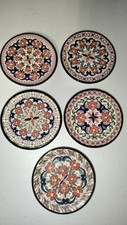 Ceraplat Decorative Plate Handmade In Spain 3.5 Inch Set Of 5
