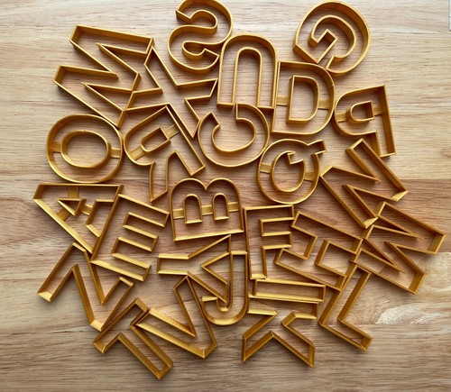 Cookie fondant cutters - cutters, letters