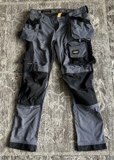 Snickers 6241 AllRoundWork Stretch Trousers With Holster Pockets Size50 Grey/Blk