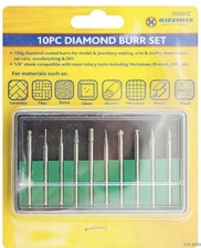 10pc Diamond Burr Bit Set Mini