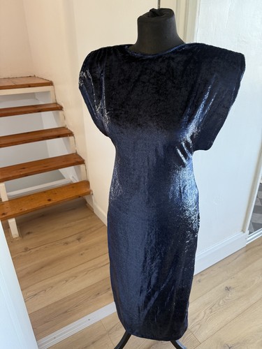 Zara navy blue - zara, midi