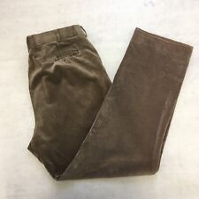 Bruhl Trousers Mens W38 L30 Brown Corduroy Stretch Plus Regular Straight