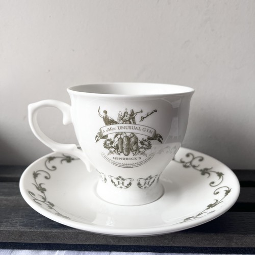 Hendricks gin cup and saucer - gin,