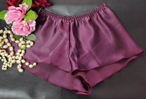 Burgundy satin french - burgundy,