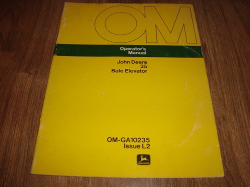 John deere operators - operators, manual
