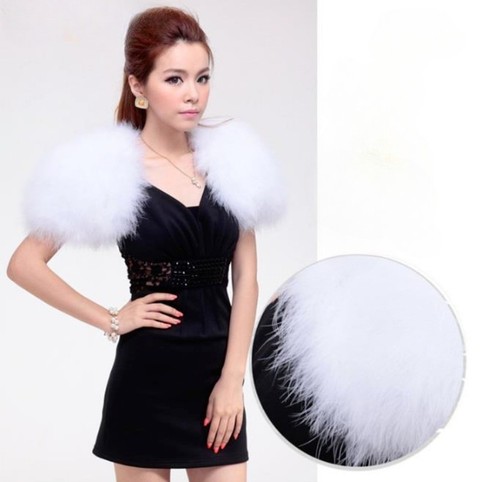 Real ostrich feather - feather, fur
