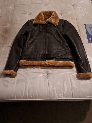 Leather faux fur - -,