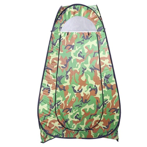 Pop shower tent shelter - up,