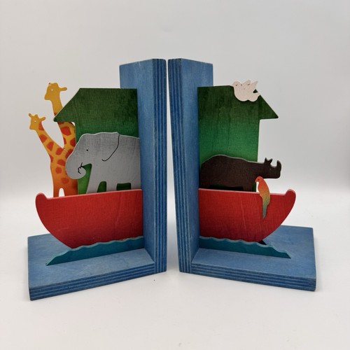 Wooden noah ark - noah’s, bookends