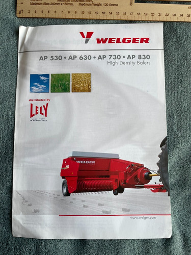 Welger ap530 ap630 - welger, ap830