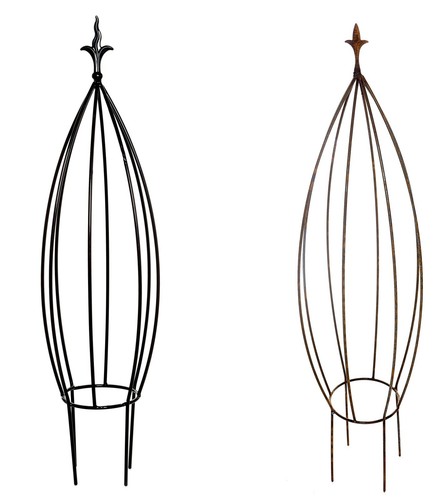Burdale metal garden obelisks - metal,