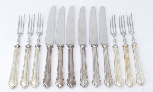 Dessert cutlery silver plated - cutlery,