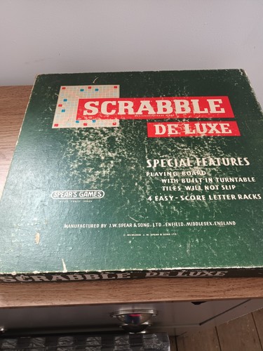 Vintage scrabble deluxe - scrabble,