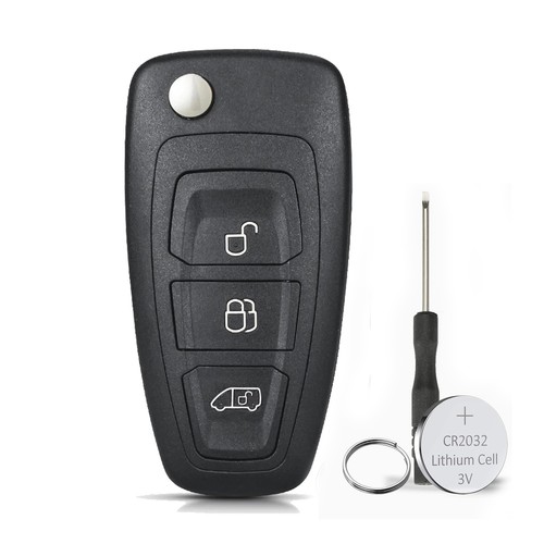 Buttons car key fob case - key,