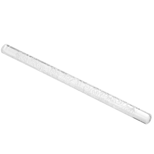 Acrylic rolling pin - acrylic, embossed