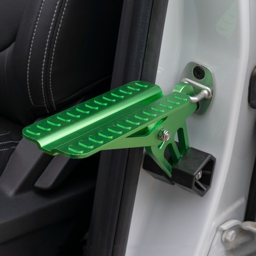 Car door mounted roof step - car,