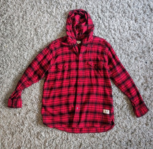 Levi men red - plaid, flannel