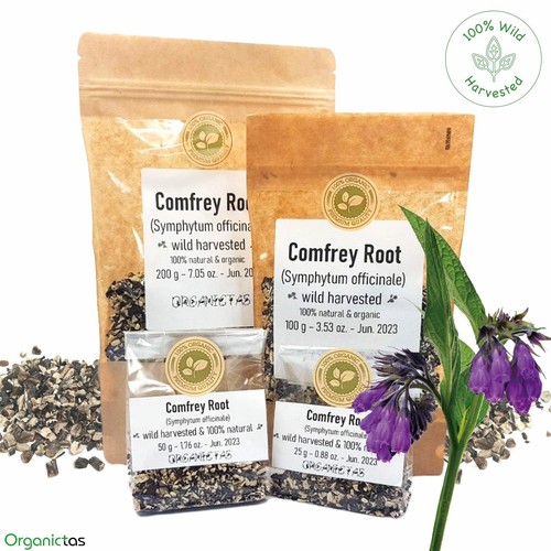 Comfrey root organic dried cut - dried,