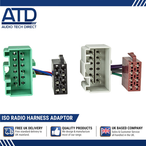 Iso radio adaptor for - radio,