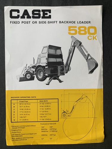 Case 580ck backhoe loader - 580ck,