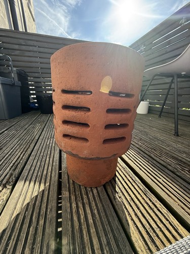 Terracotta clay round gas - terracotta,