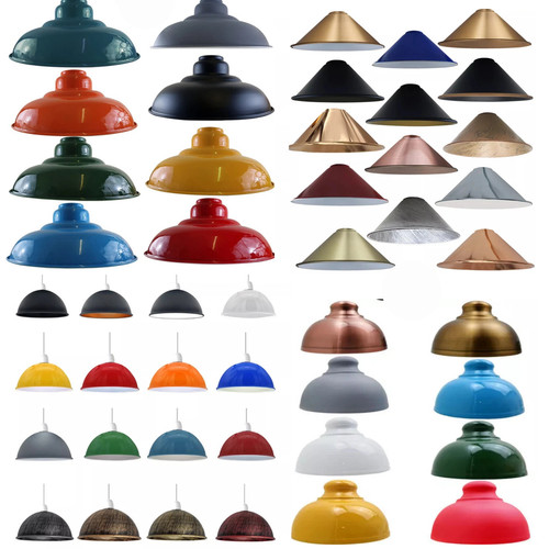 Vintage retro pendant shade - pendant,