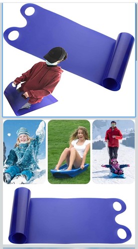 Snow sled flying - flying, rug