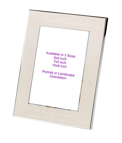 Engraved silver plated photo - plated,
