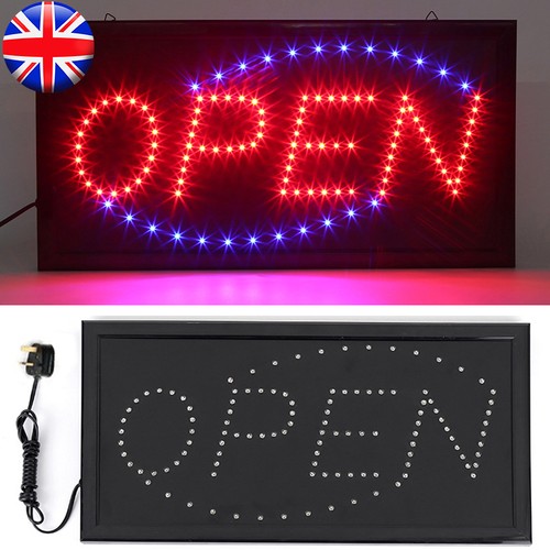 Led open sign flashing - led, neon