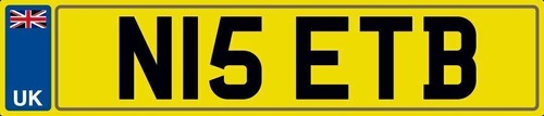 Nice initials number plate n15 - nice,