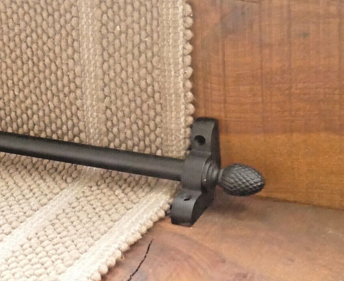 Black stair rod runner - stair, rod,runner