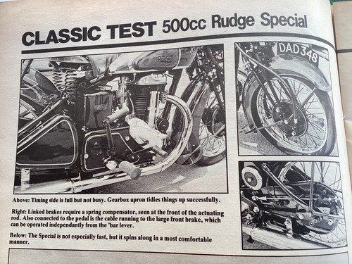 Rudge special motorcycle - special,