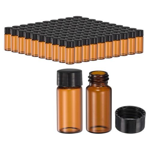 100pcs 10ml amber glass - 10ml,