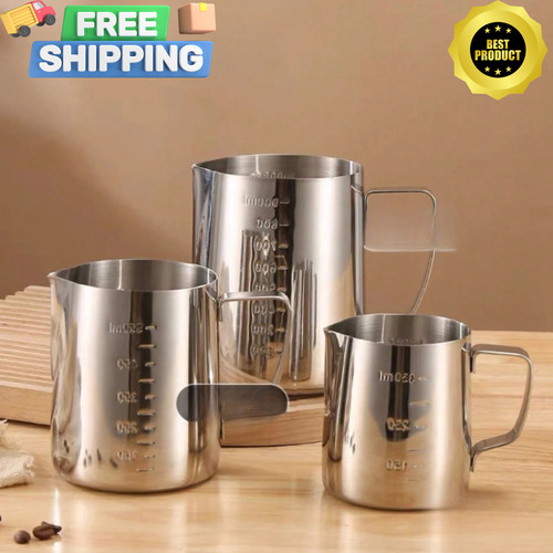 Frothing milk pitcher - milk,