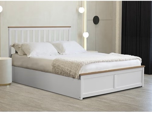 Wooden ottoman gas lift - ottoman,