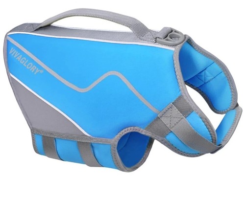 Blue vivaglory dog life jacket - life,