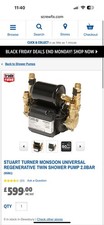 Stuart Turner - Monsoon Universal Twin U 2.0 Bar Shower Pump - 46480 