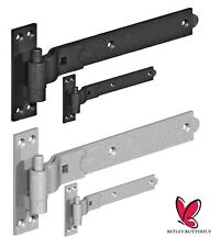 Hook and Band Hinges 10"-18" Gate Garage Heavy CRANKED Stable Shed Barn Door