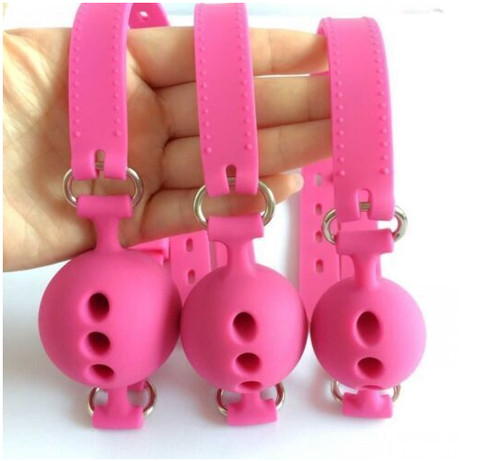 Silicone open mouth gag - silicone,