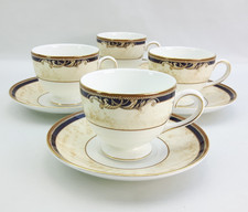Wedgwood Cornucopia - 4x Tea Cups & Saucers - Bone China