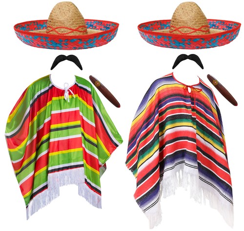 Mexican poncho sombrero - mexican, cigar