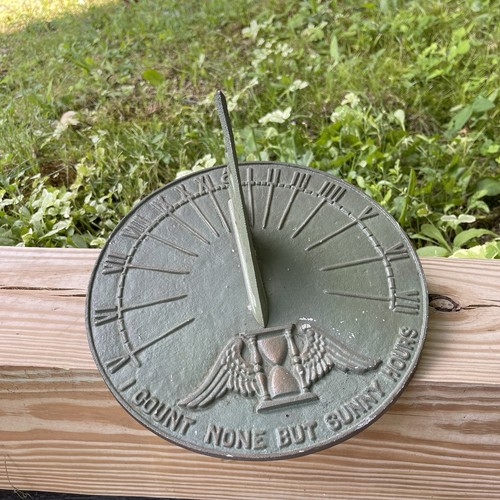 Vintage metal sundial count - sundial,